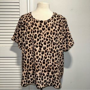 SHEIN Curve Animal Print Blouse